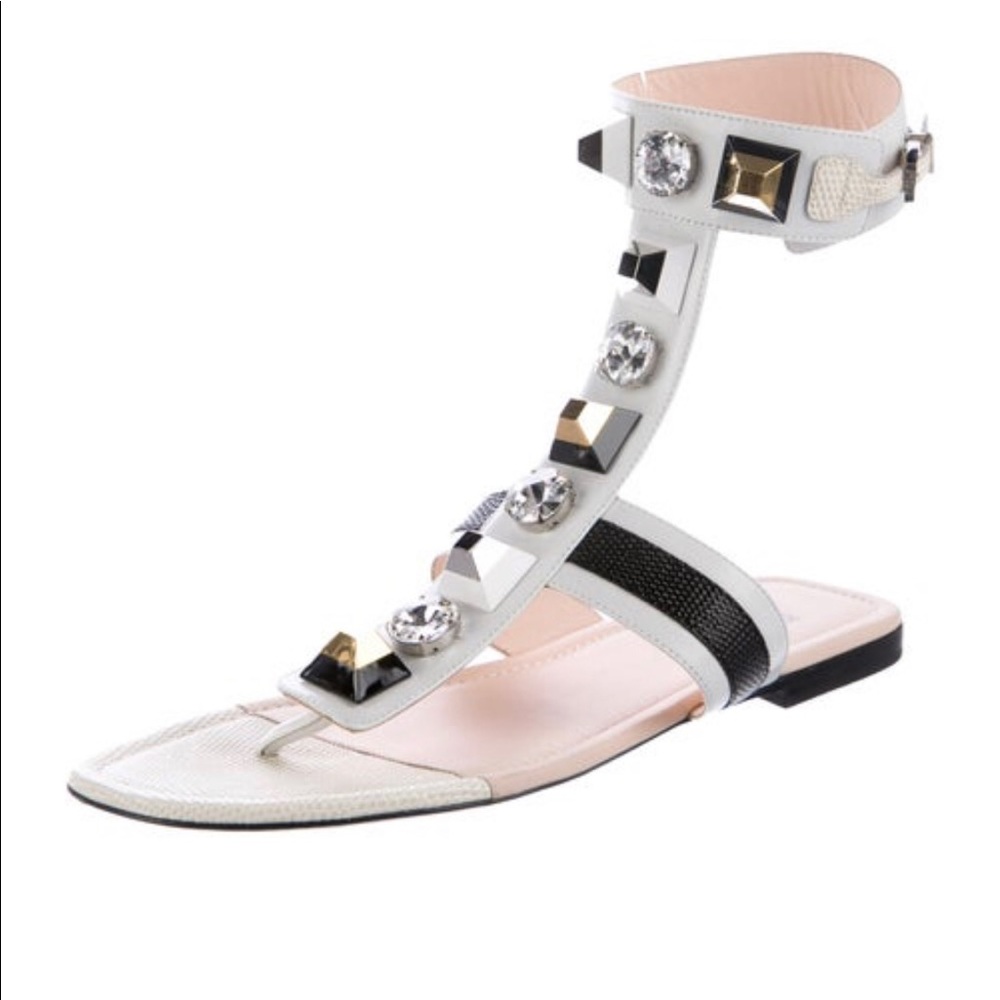 Fendi Studded Gladiator Sandals